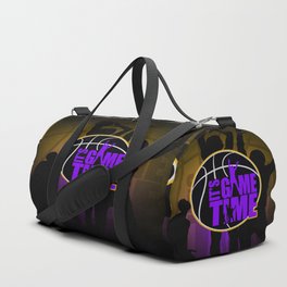 It's Game Time - Purple & Gold Duffle Bag