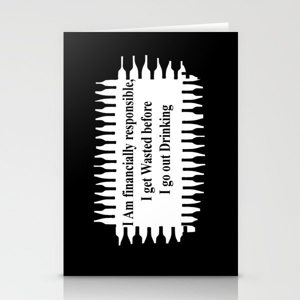 Pre Drinking Games Stationery Cards