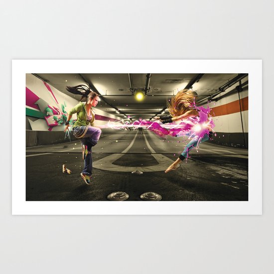 Turf Wars Art Print
