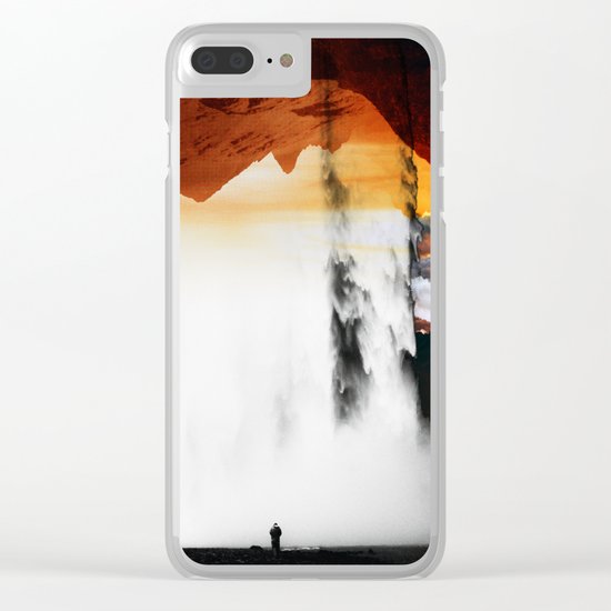 Isolation Waterfall Clear iPhone Case