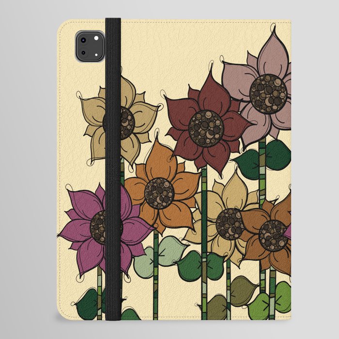 tall jewel sunflowers iPad Folio Case