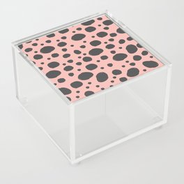 Pink & Navy Scandi Animal Print Pattern Acrylic Box