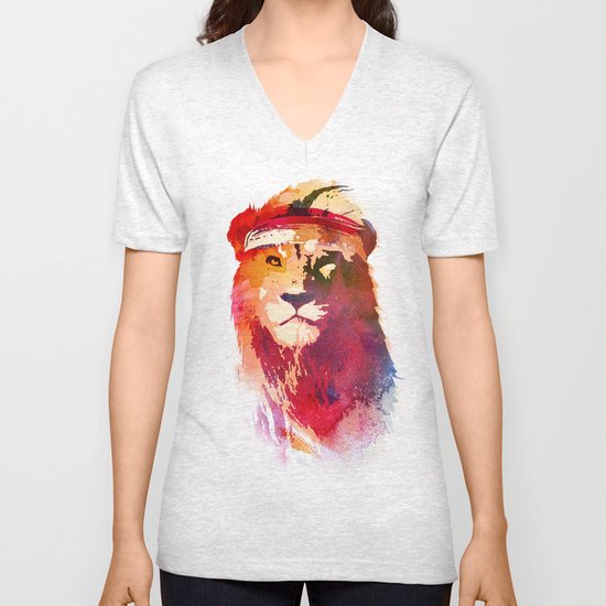 Gym Lion Unisex V-Neck