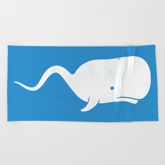 Sperm whale Beach Towel