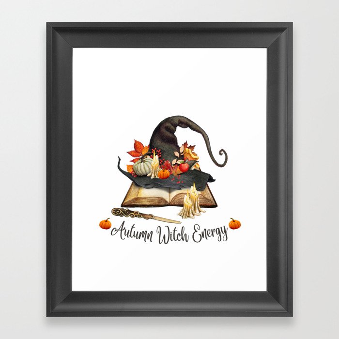 Autumn Witch Framed Art Print