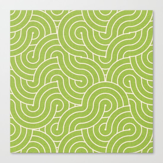 SWIRL / green tea Canvas Print
