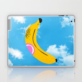 Banana Pop Art: Sky Edition Laptop & iPad Skin | Curated, Summer, Art, Graphicdesign, Retro, Modern, Banana, Illustration, 80S, Fine 