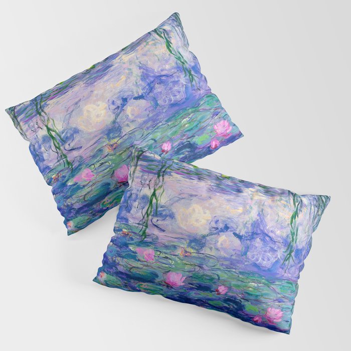 Blue Water Lilies  Pillow Sham