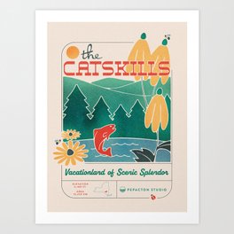 Catskills - Vacationland Of Scenic Splendor Art Print