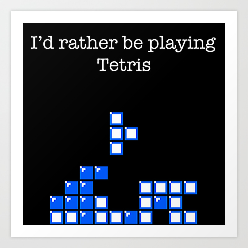 playing tetris
