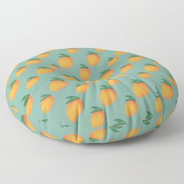 Nostalgic Orange Mangoes Floor Pillow