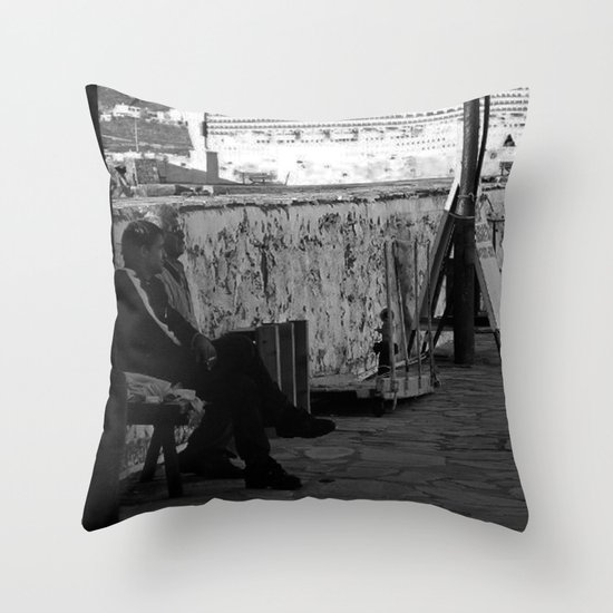 Sittin' at the Bay Throw Pillow