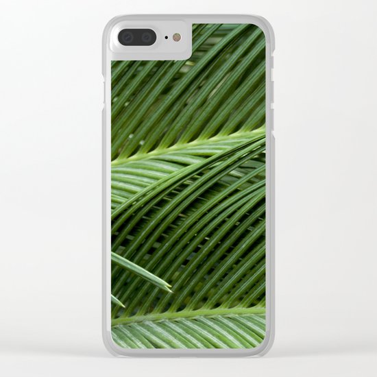 Palm leaves Clear iPhone Case