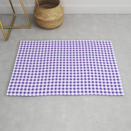 Periwinkle Collection - with Purple Check Pattern Area & Throw Rug