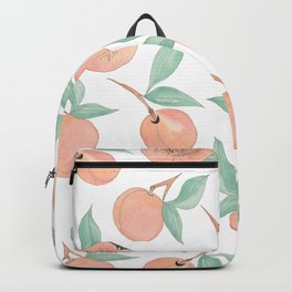 Watercolor Peaches Trio Backpack