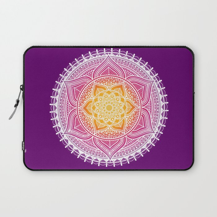 India Flower Mandala Laptop Sleeve