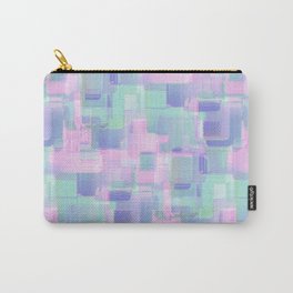 Abstraction. Pink and blue brush strokes. Carry-All Pouch