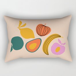 Cut Out Fruits Rectangular Pillow