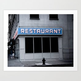 The [Seinfeld] Diner Art Print