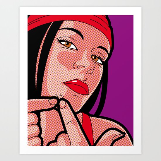 The secret life of heroes - elektra pimple Art Print