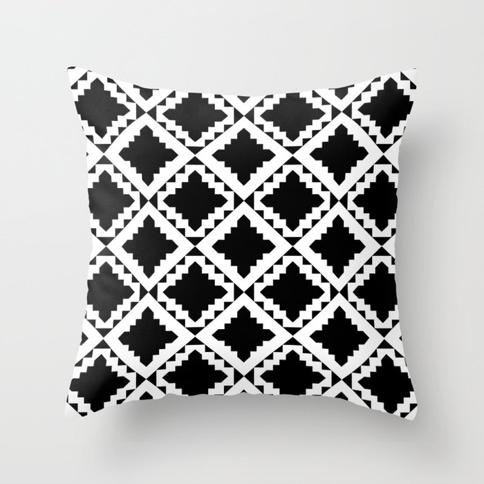 Modern black sales throw pillows