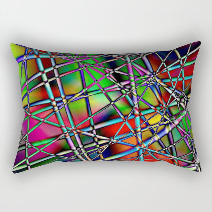 Colorful Abstract Rectangular Pillow