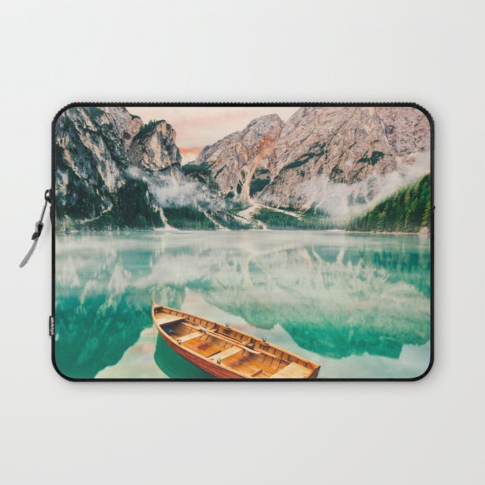 Boats on the lake Laptop Sleeve