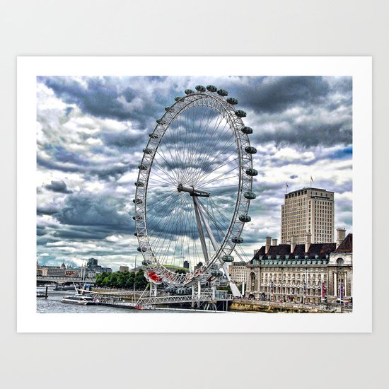 London Eye Art Print