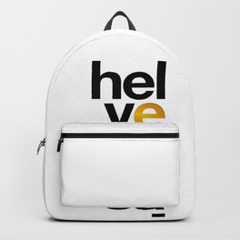 Helvetica Typoster #1 Backpack