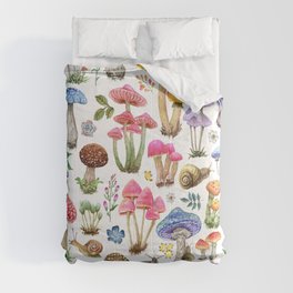Watercolor Mushroom #2 Comforter