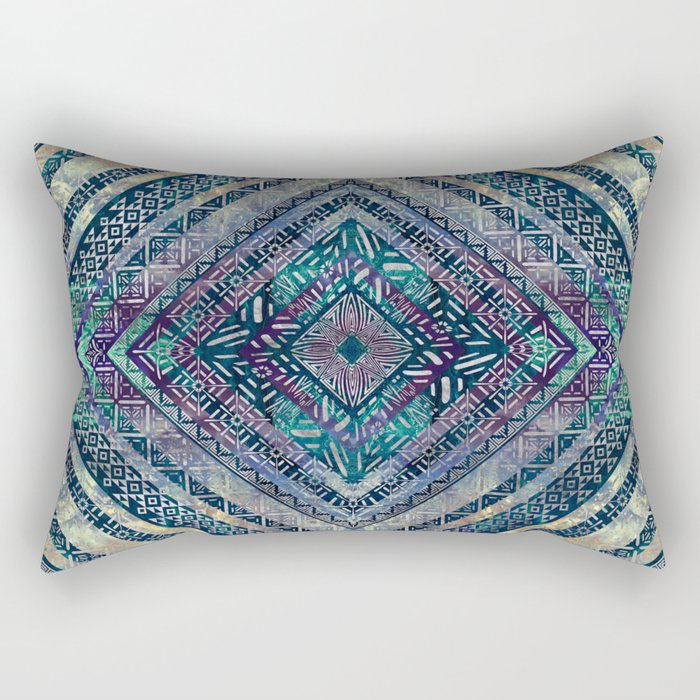 Tribal  Ethnic Boho Pattern Rectangular Pillow