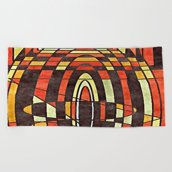 Broken Glasses Beach Towel
