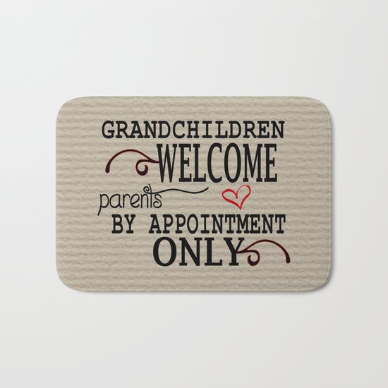 Grandchildren Welcome Bath Mat