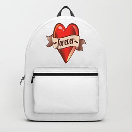 FOREVER ROMANTIC HEART TATTOO Backpack