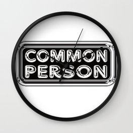 Common Person Wall Clock