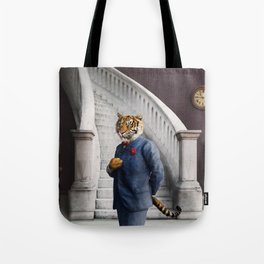 Tobias Tiger in the Entry Hall Tote Bag