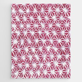 Diamond Star white over red Jigsaw Puzzle