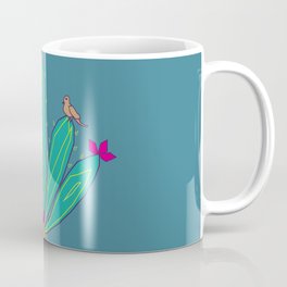 Succulents Blue Coffee Mug