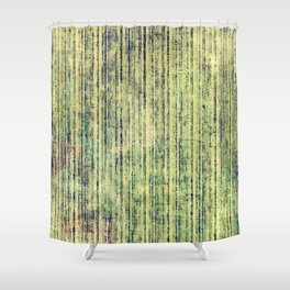 Aged grunge texture. With different color patterns: green, gray Shower Curtain