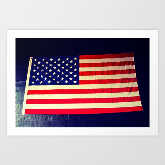 Wall flag Art Print