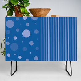 Spots and Stripes - Blue Credenza