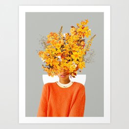 I Saw You Flower in the reflection of my Soul Art Print