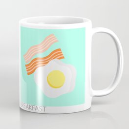 Vintage Breakfast - Eggs & Bacon Pastels Print Coffee Mug