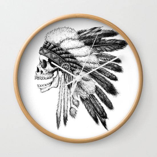 Native American Wall Clock