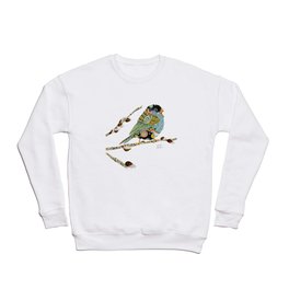 Cafe Swirly Bird 4 Crewneck Sweatshirt