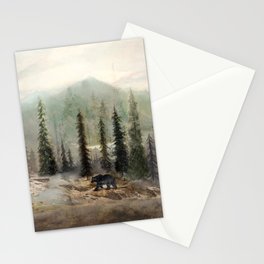 Mountain Black Bear Stationery Card