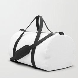 White Minimalist Solid Color Block Spring Summer Duffle Bag