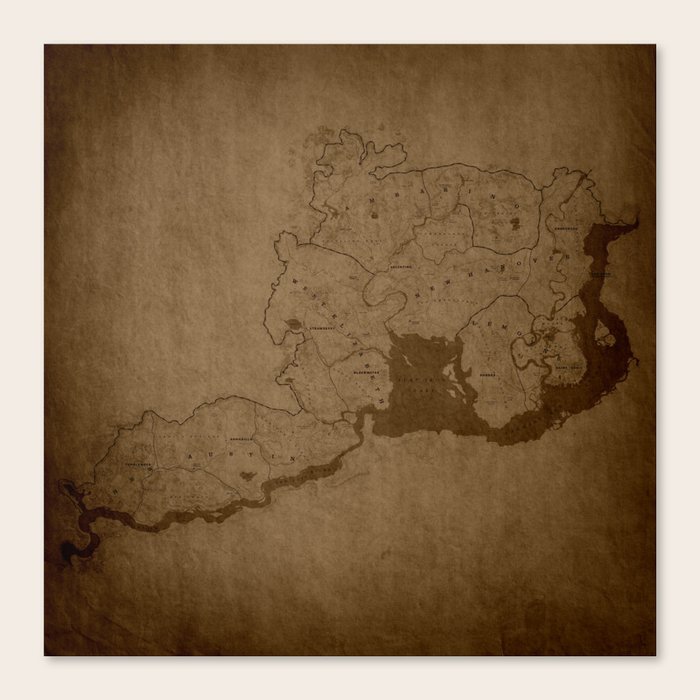 Custom Map Canvas Print by Falln Society6