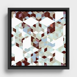 SAMMAL design - winter bricks Framed Canvas