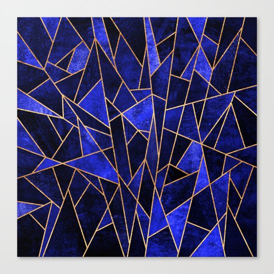 Shattered Sapphire Canvas Print
